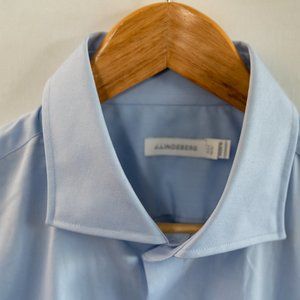 J. Lindeberg Shirt (Size 16.5) Blue Spread Collar